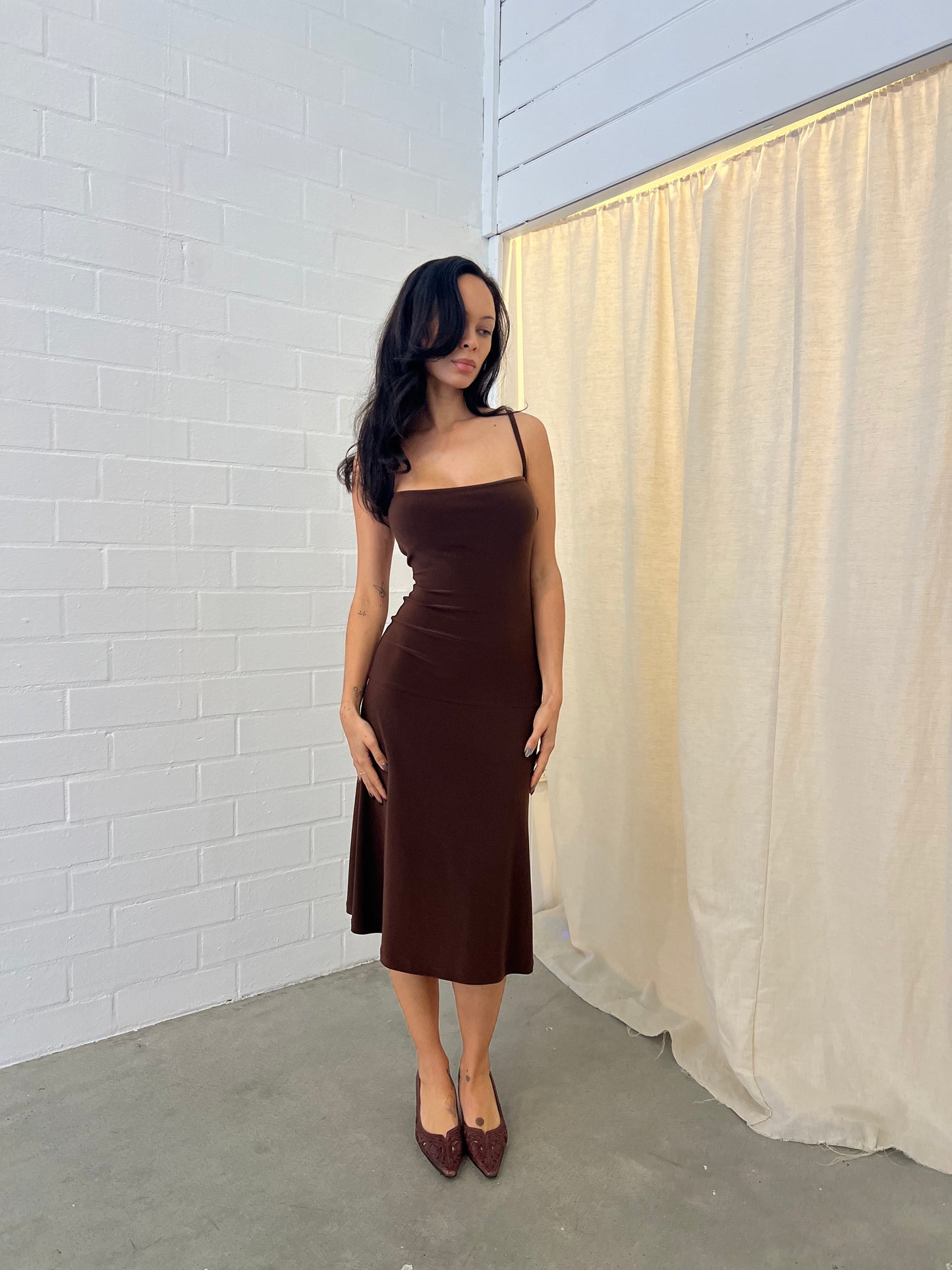 Nuda Slip Dress Midi