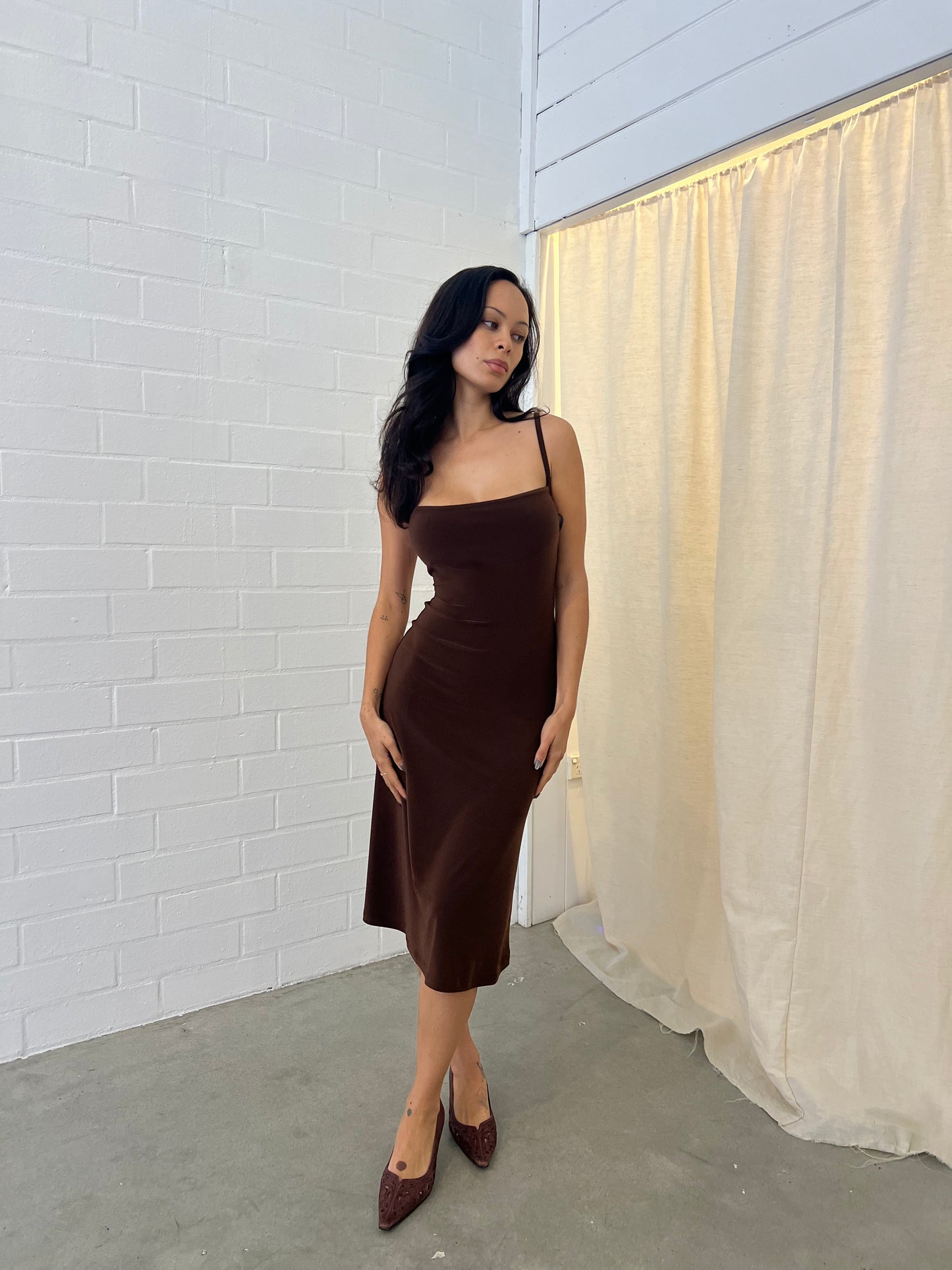 Nuda Slip Dress Midi